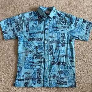 Men’s Go Barefoot Hawaiian Shirt Size L